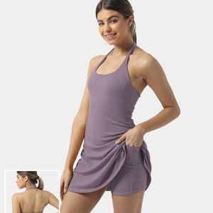 Halara Lilac Chocolate Mauve dress L